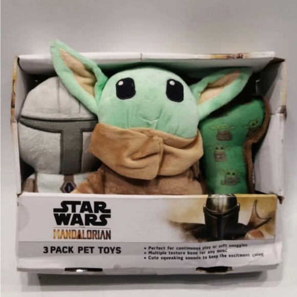 Star Wars Other - Boundless Star Wars Mandalonian Pet Toy Box Set Studded Knit Dog Shirt Red NWT